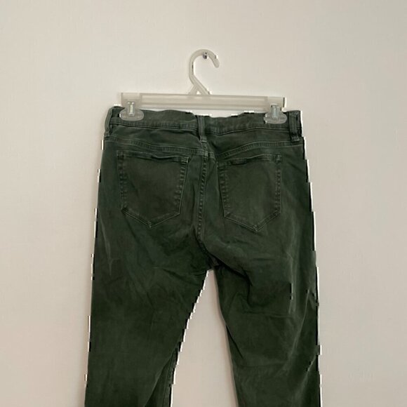 J. CREW Sateen Toothpick Pant Olive ish Green Super Skinny Cropped Crop Ankle 27 - Picture 11 of 12
